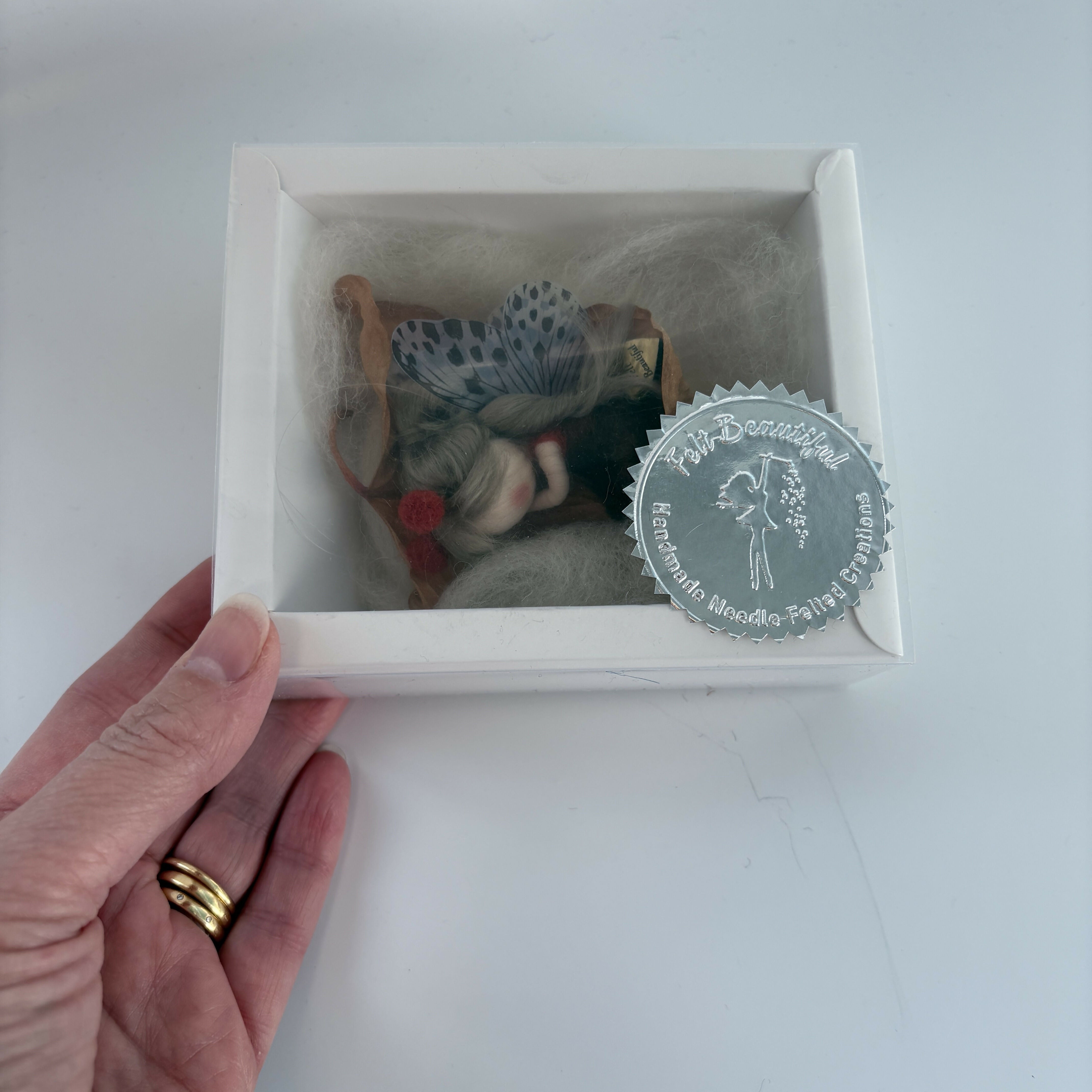 Fairy Laid Sleeping Inside A Leaf