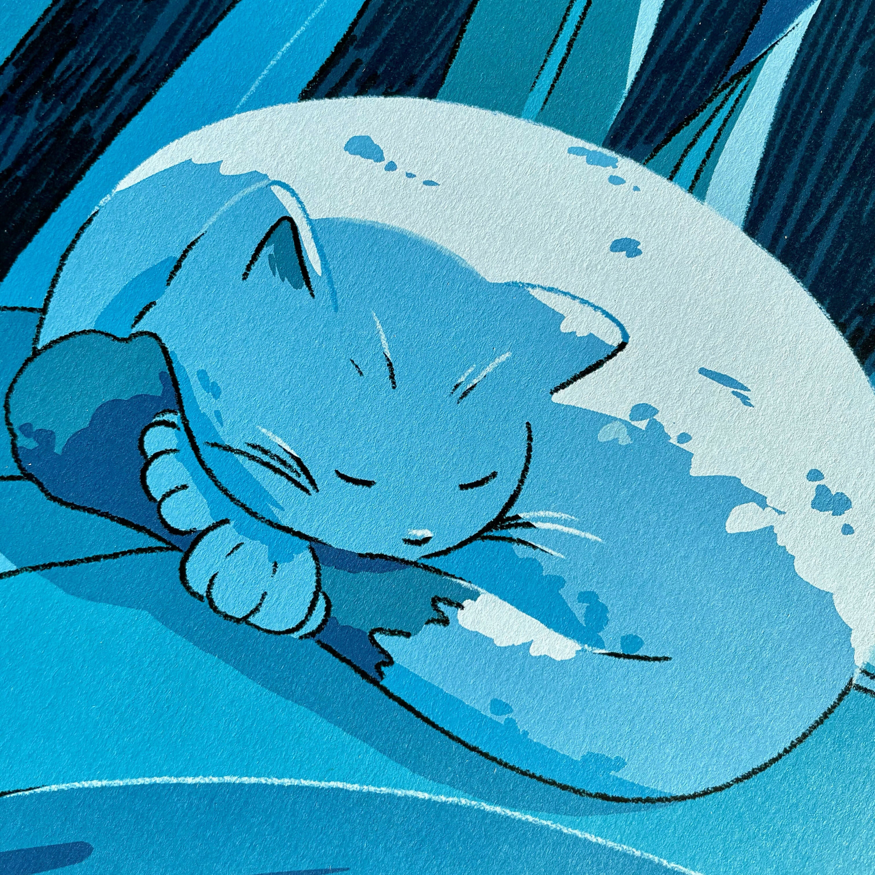 Cat Nap A3 Print