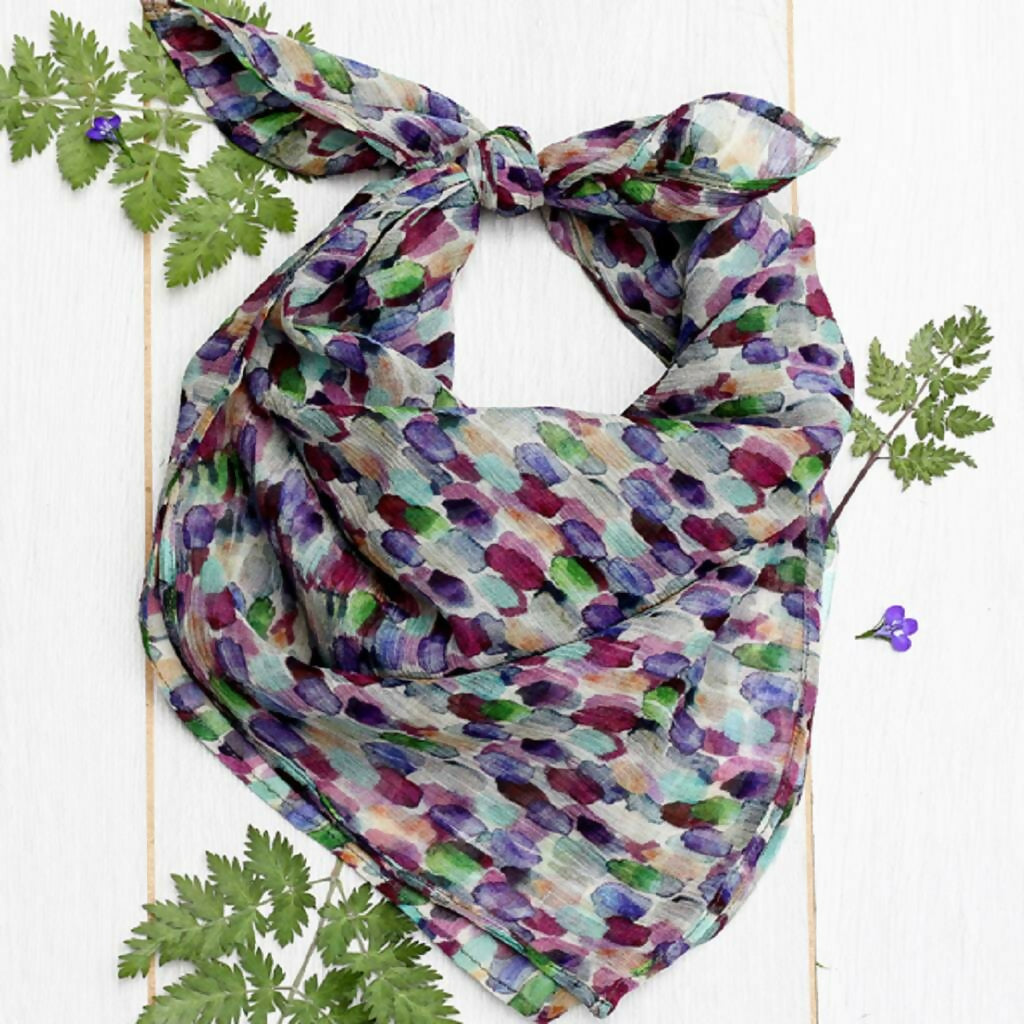 Chiffon Silk Neckerchief | Versatile & Stylish Accessory | Art & Soul
