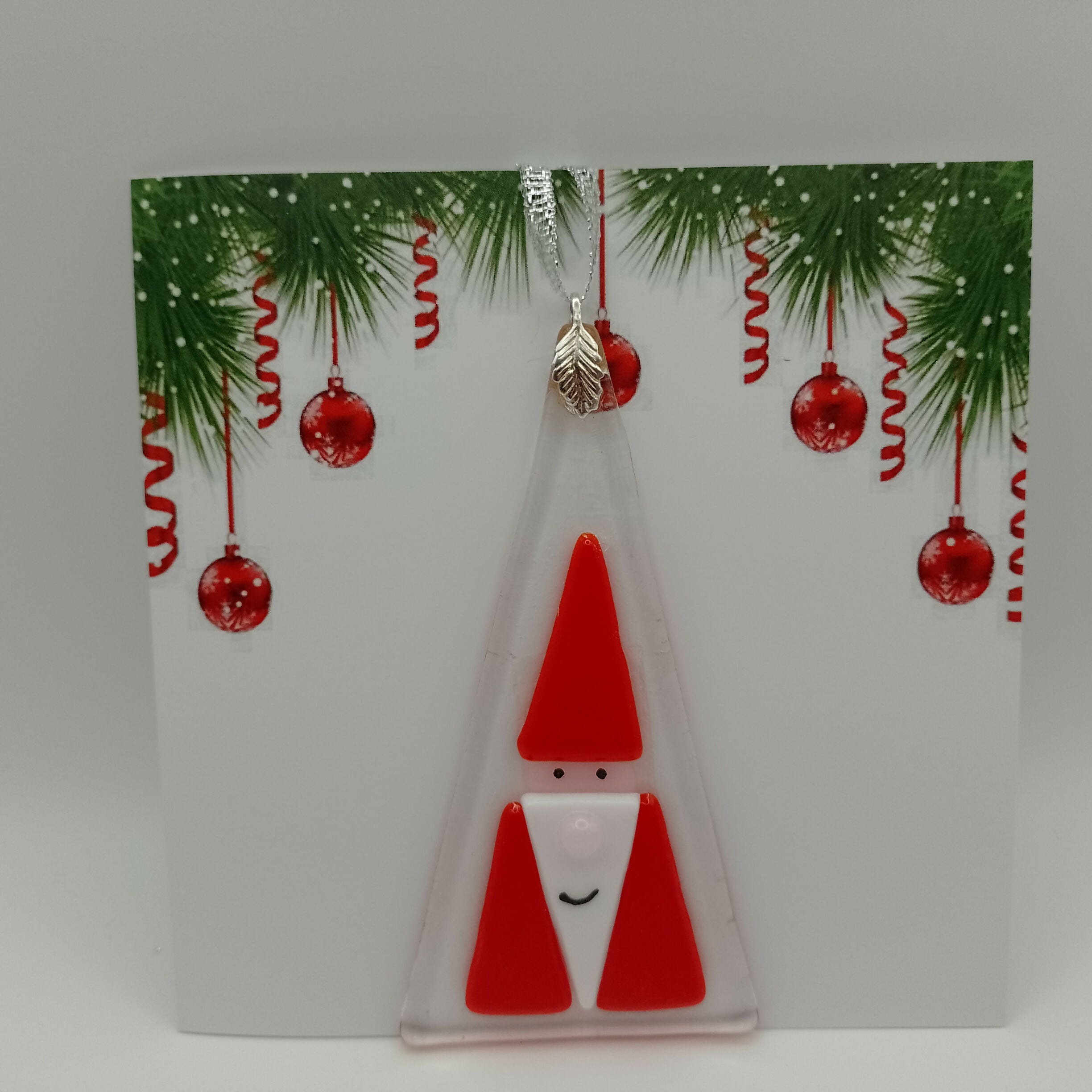 Fused Glass Christmas Card