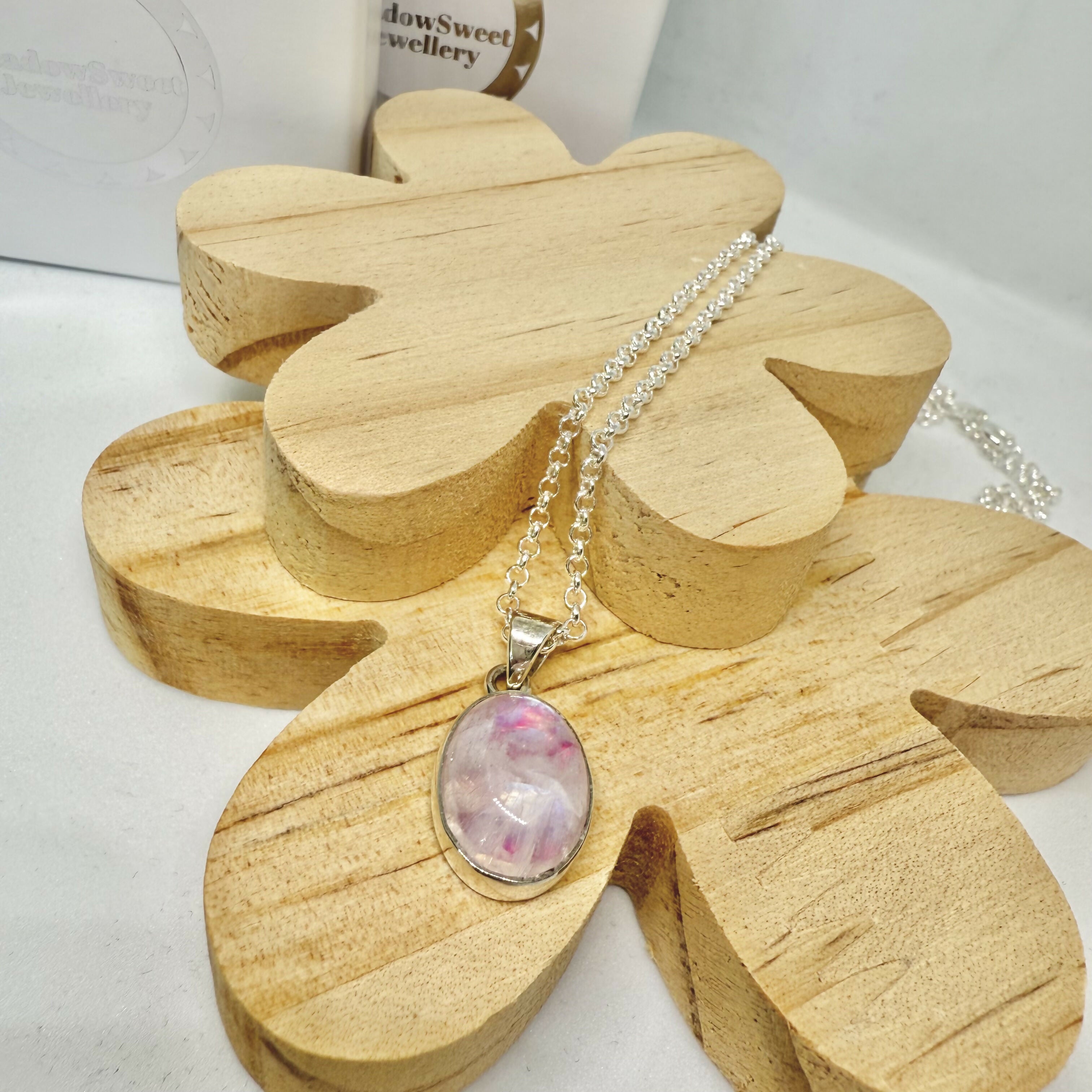 PINK MOONSTONE NECKLACE