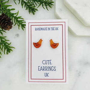 Chicken/Hen Stud Earrings