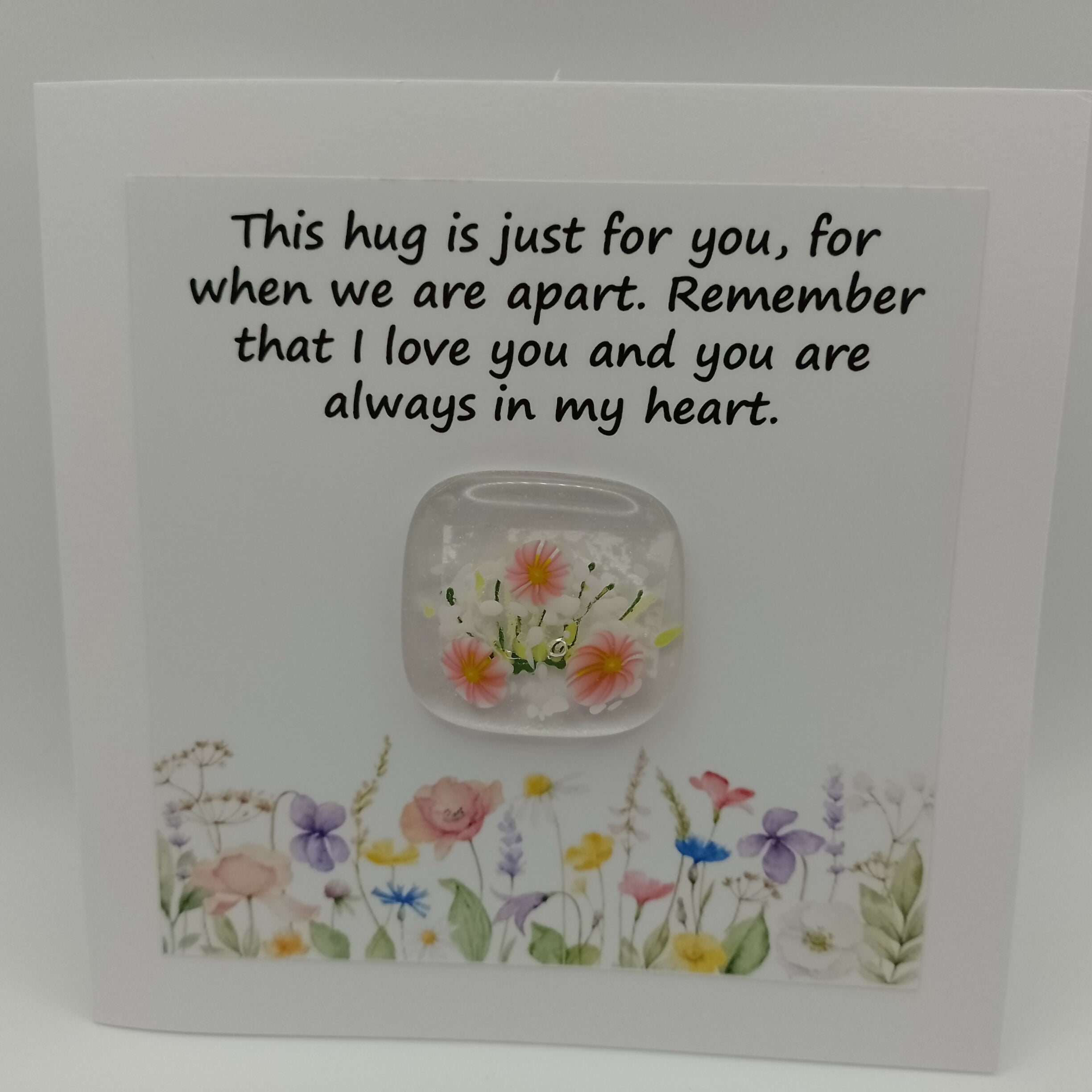 Fused Glass Pocket Hug Card