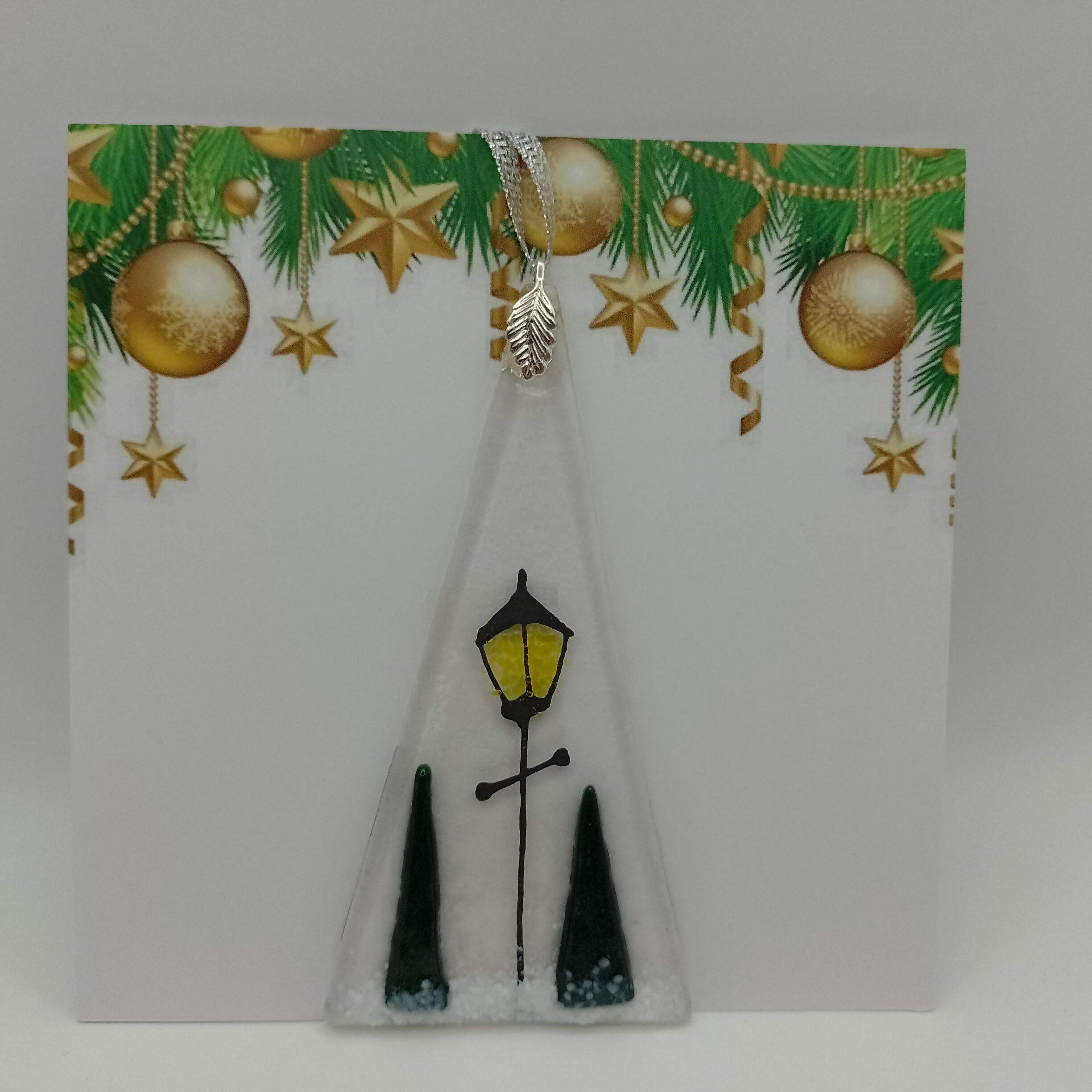 Fused Glass Christmas Card