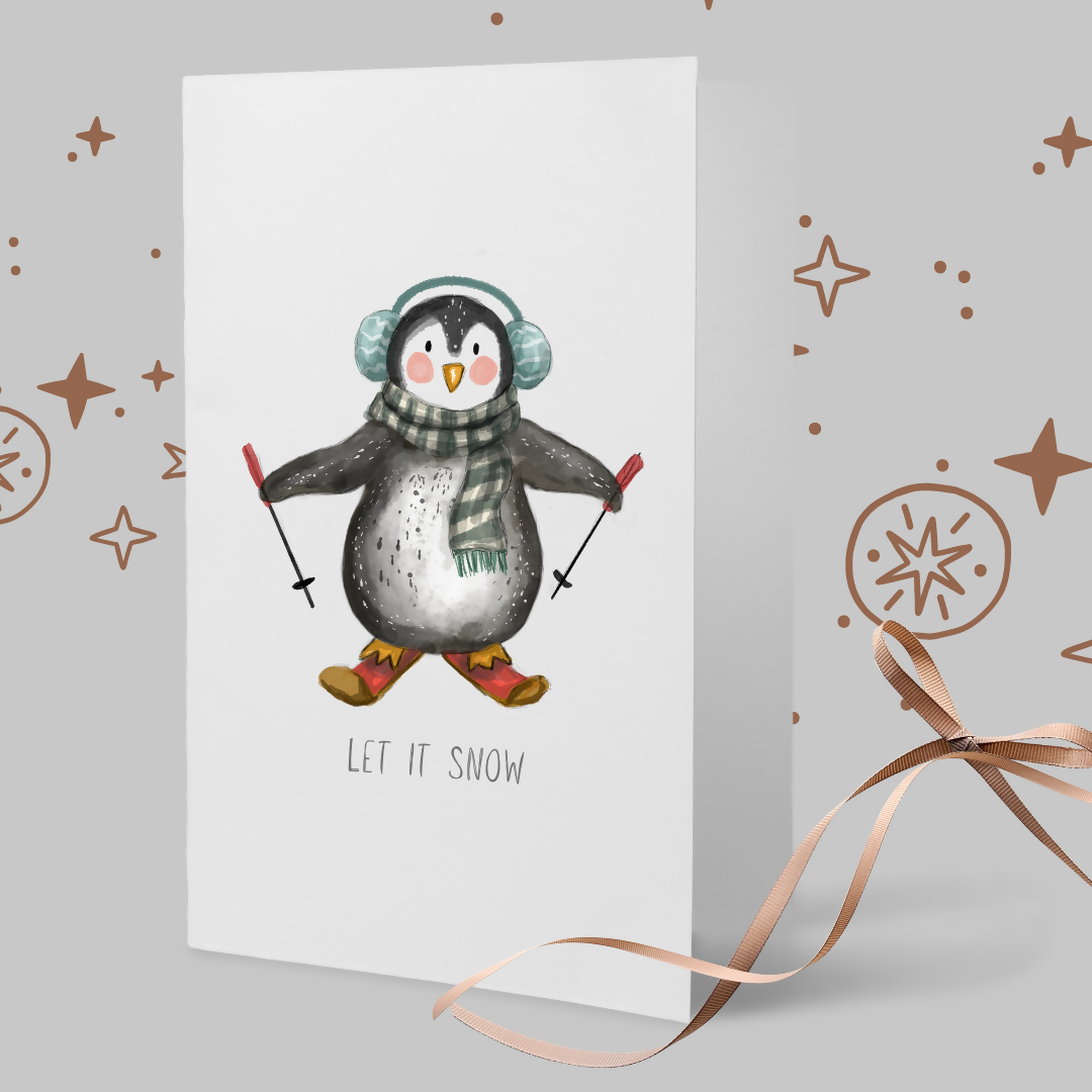 Christmas Card - Penguin