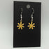 Mini Yellow Enamel Flower Earrings