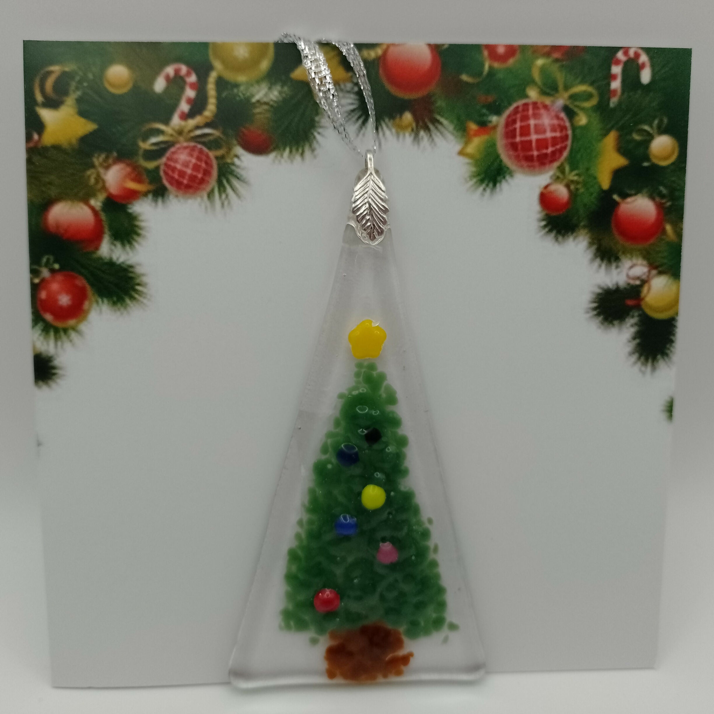 Fused Glass Christmas Card