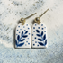 Handpainted Polymer Earrings With Gold Plated Fastenings