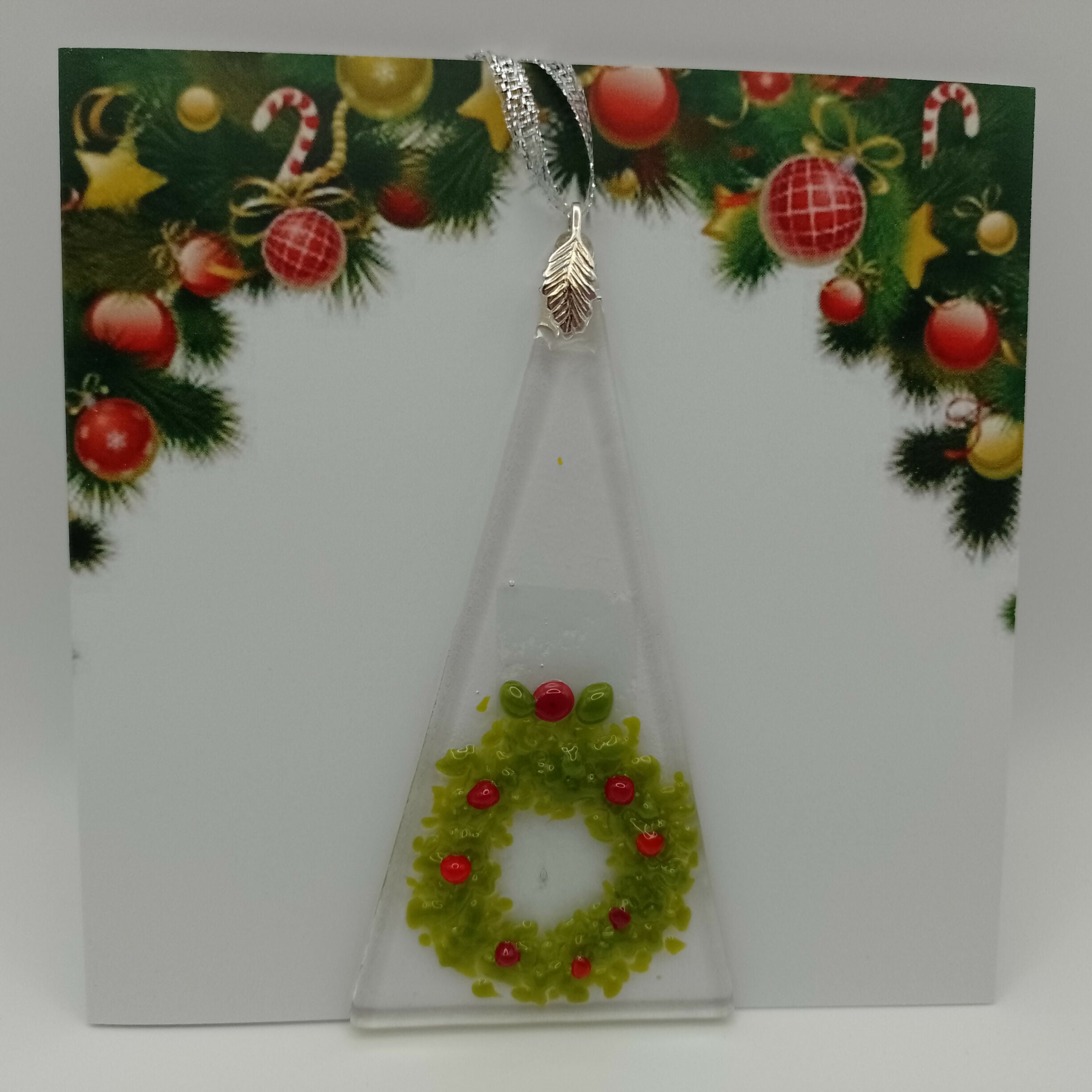 Fused Glass Christmas Card