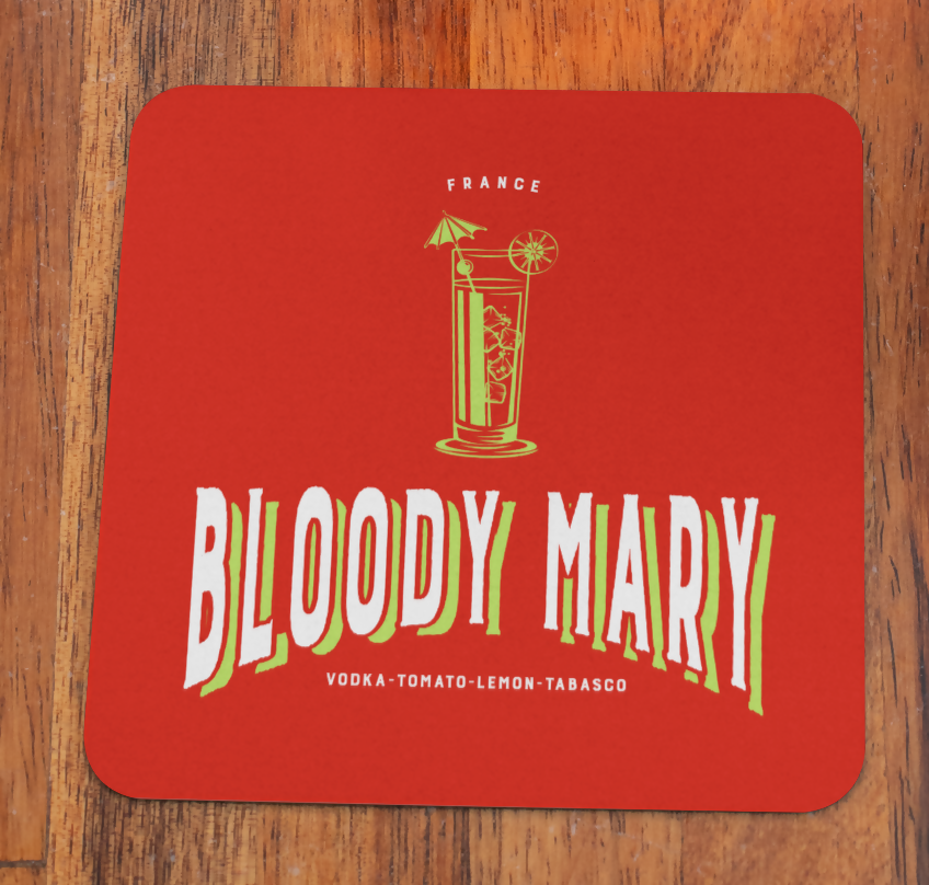 Cocktail Design Drinks Coaster