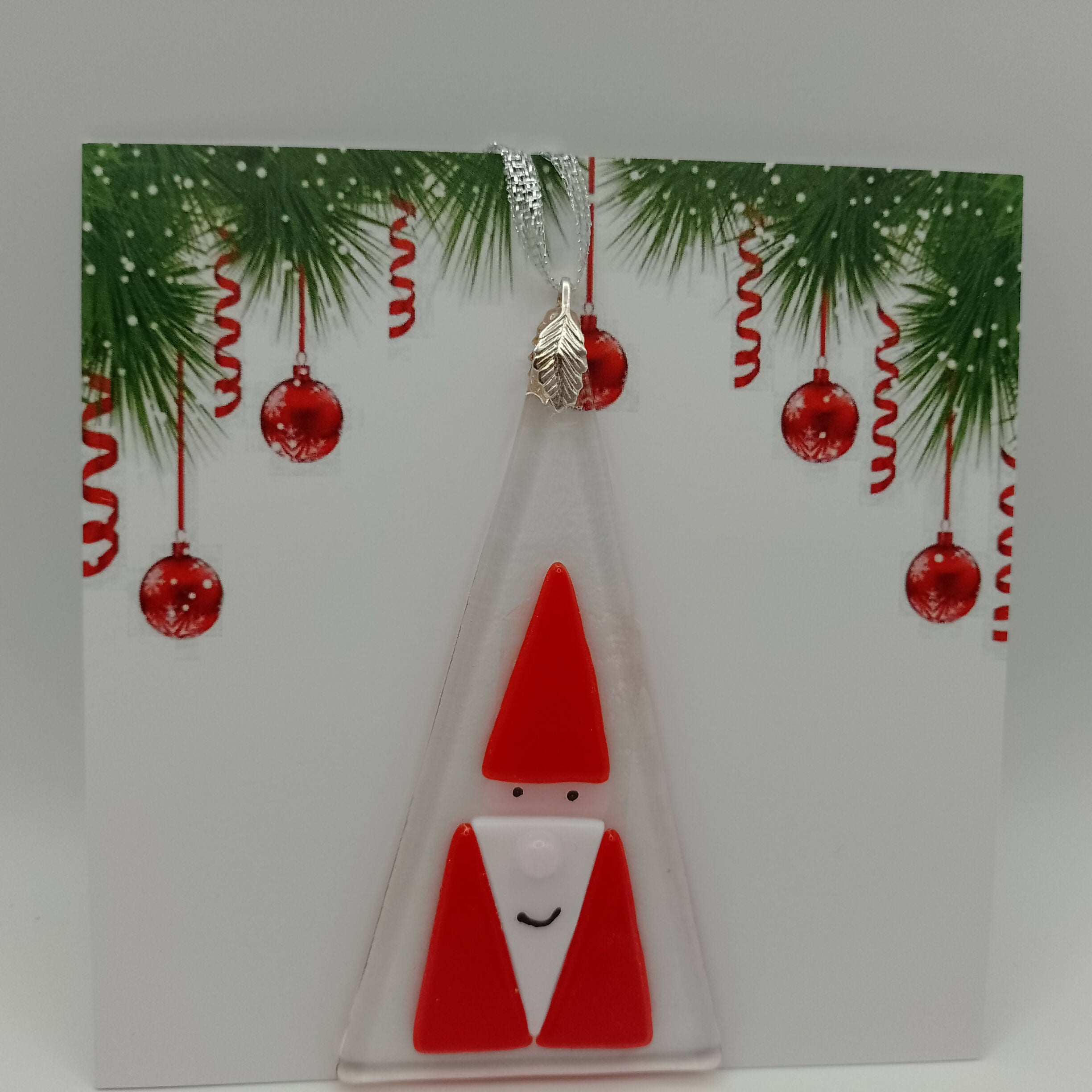 Fused Glass Christmas Card