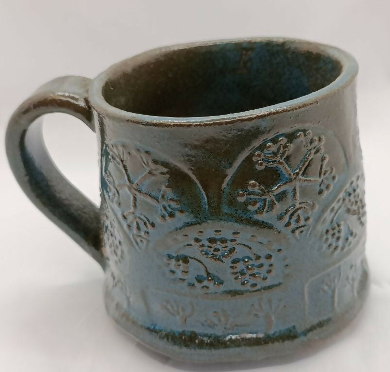 Hand Built Bramble Stoneware Mug