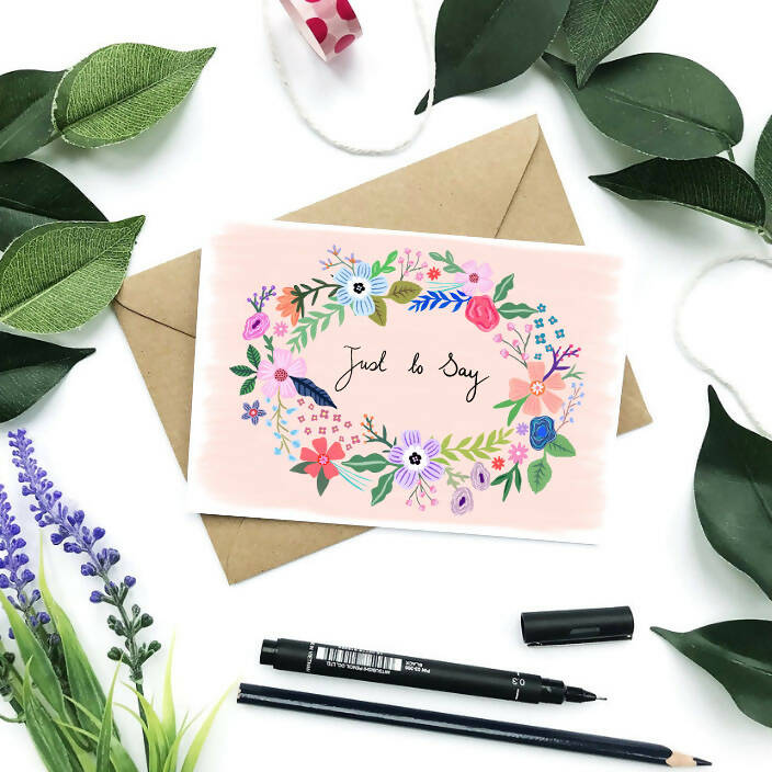 Just To Say Card