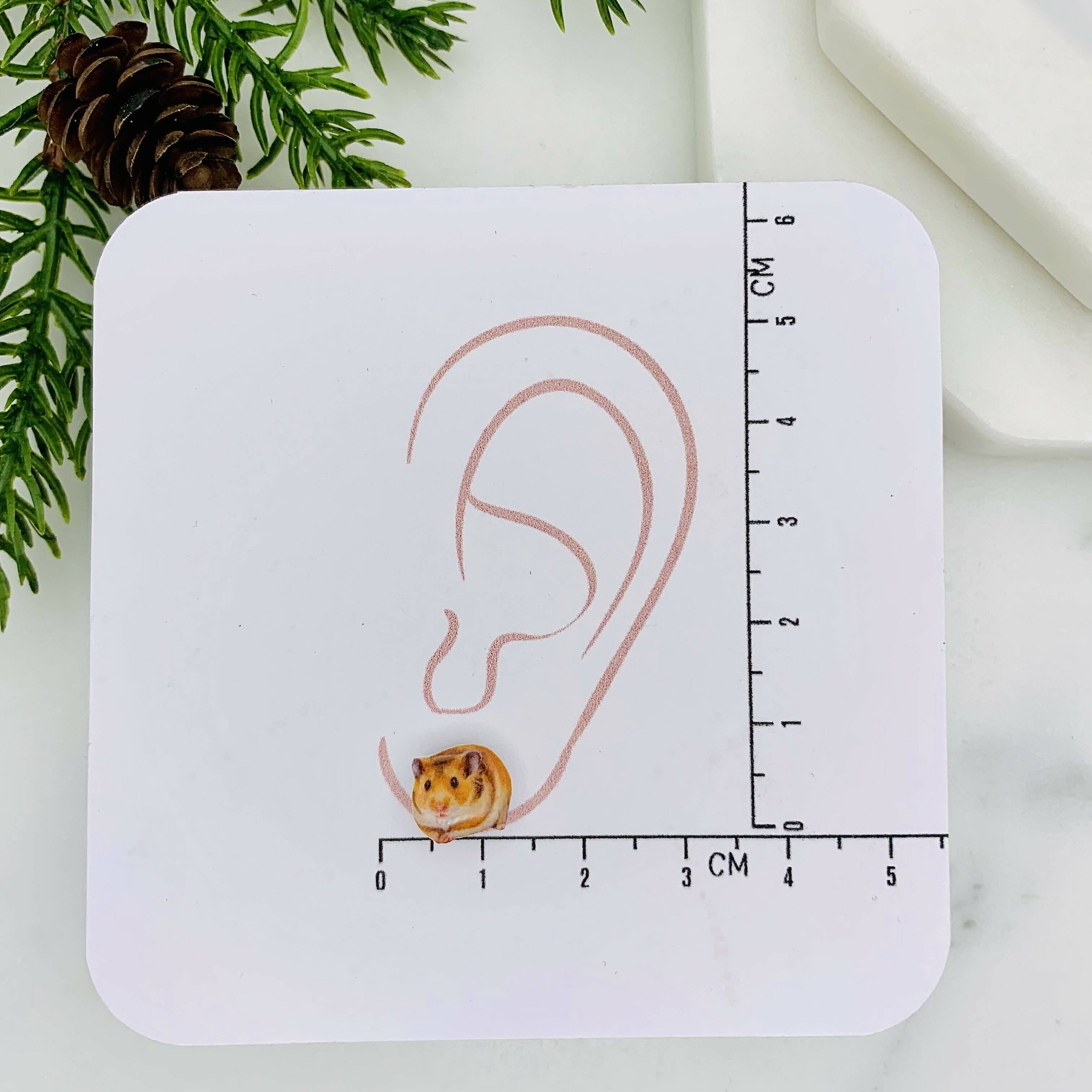 Charming Hamster Stud Earrings for Everyday Wear | Art & Soul