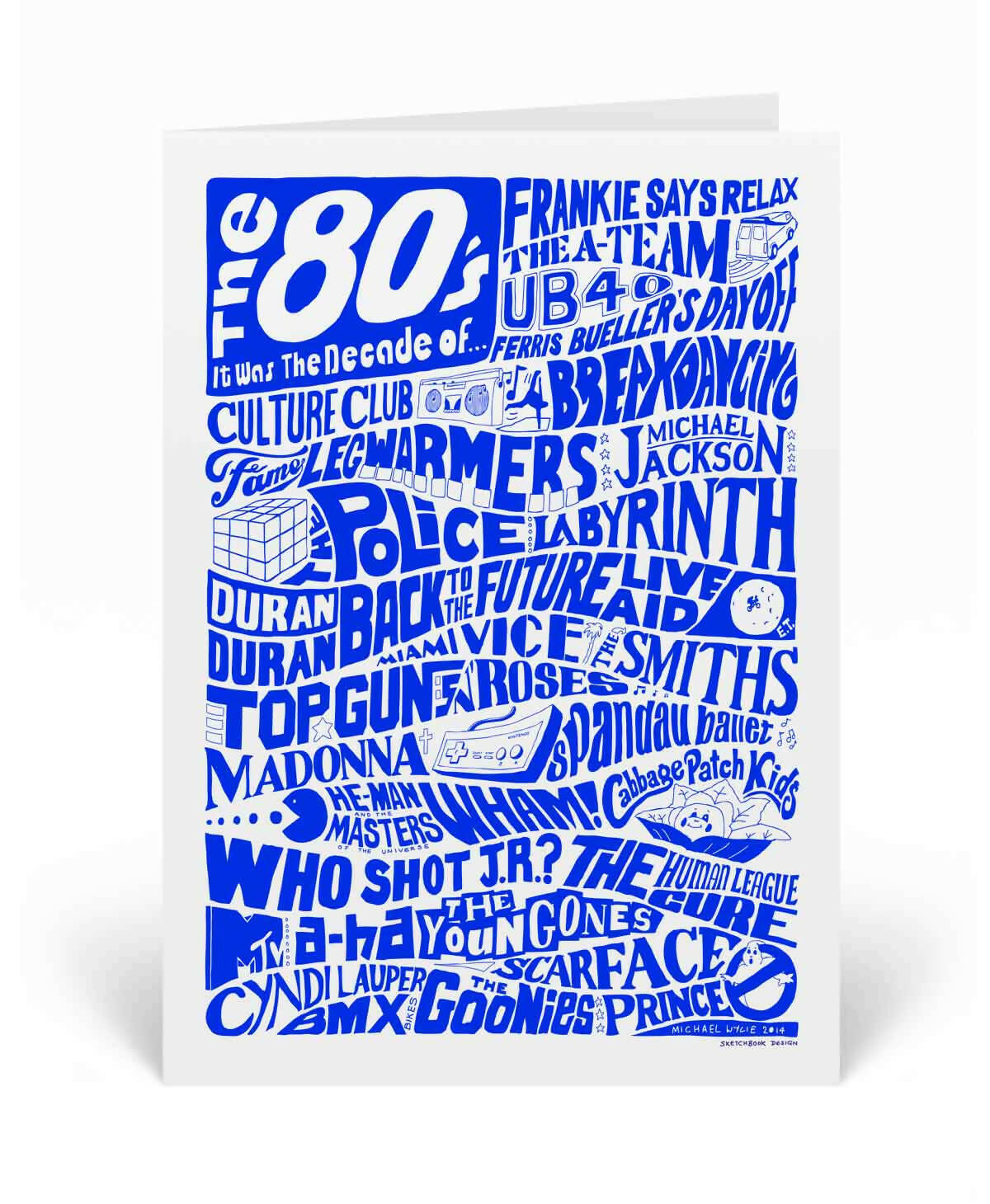 1980s Greeting Card | Nostalgic Typography | Art & Soul