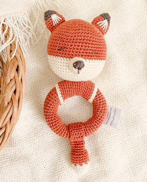 Crochet Fox Rattle / UKCA-CE Certified