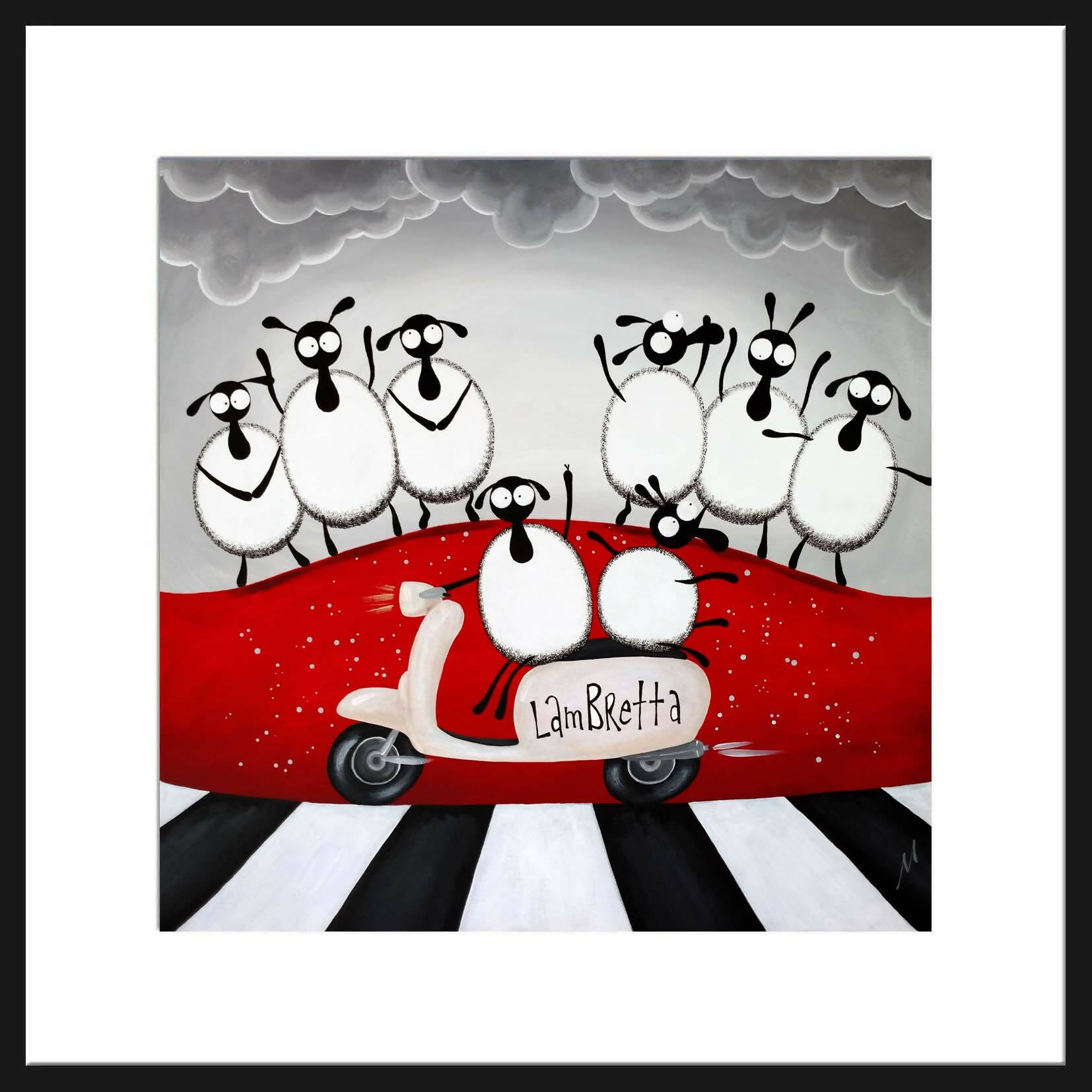 Lambretta - Quirky 16” Limited Edition Print | Art & Soul