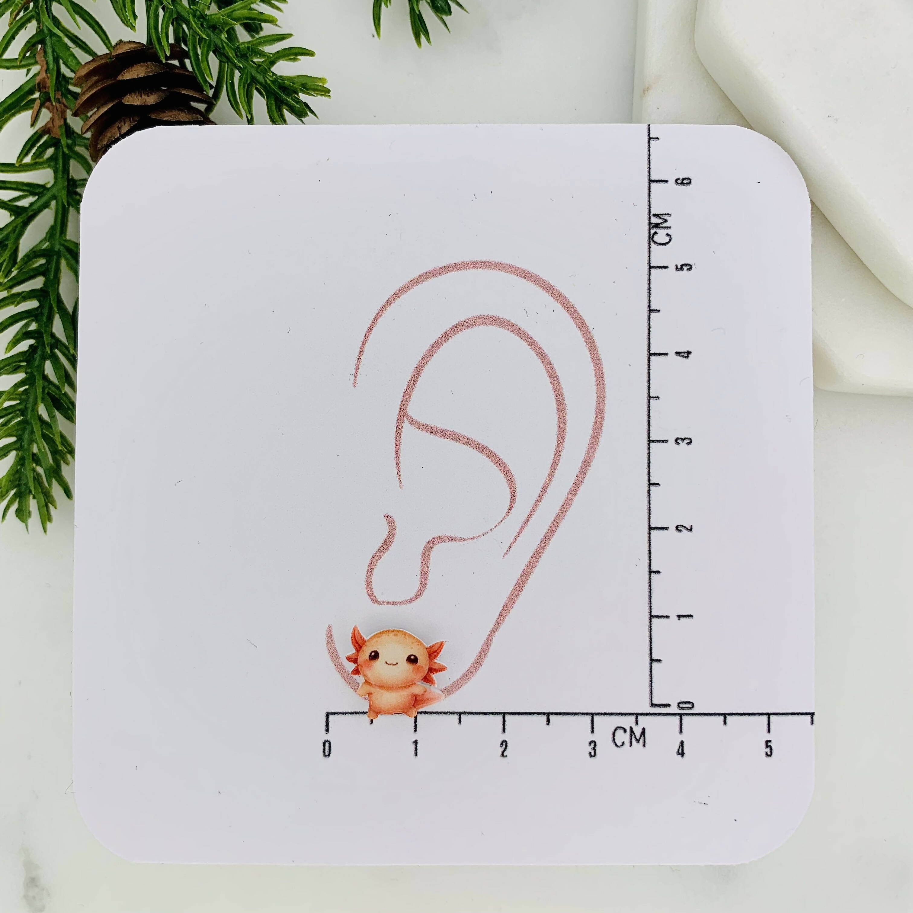 Axolotl Stud Earrings