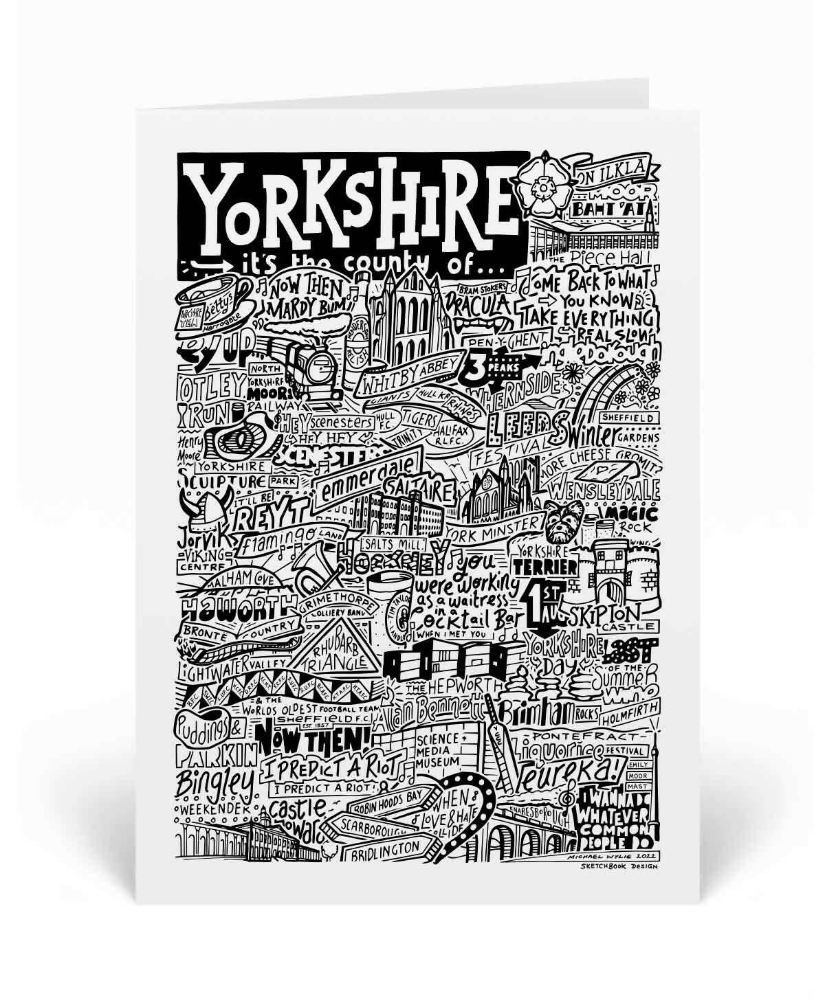 Yorkshire Landmarks Greeting| Giclée Print | Art & Soul
