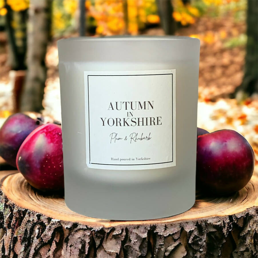 Autumn in Yorkshire Plum & Rhubarb Candle - 150g | Art & Soul