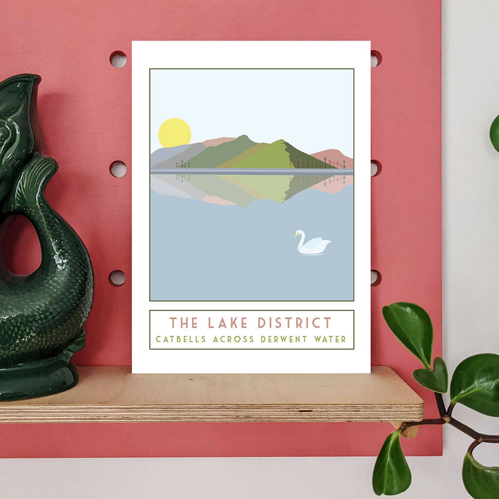 Catbells Travel Poster