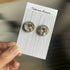Crystal Embroidery Earrings (Round)