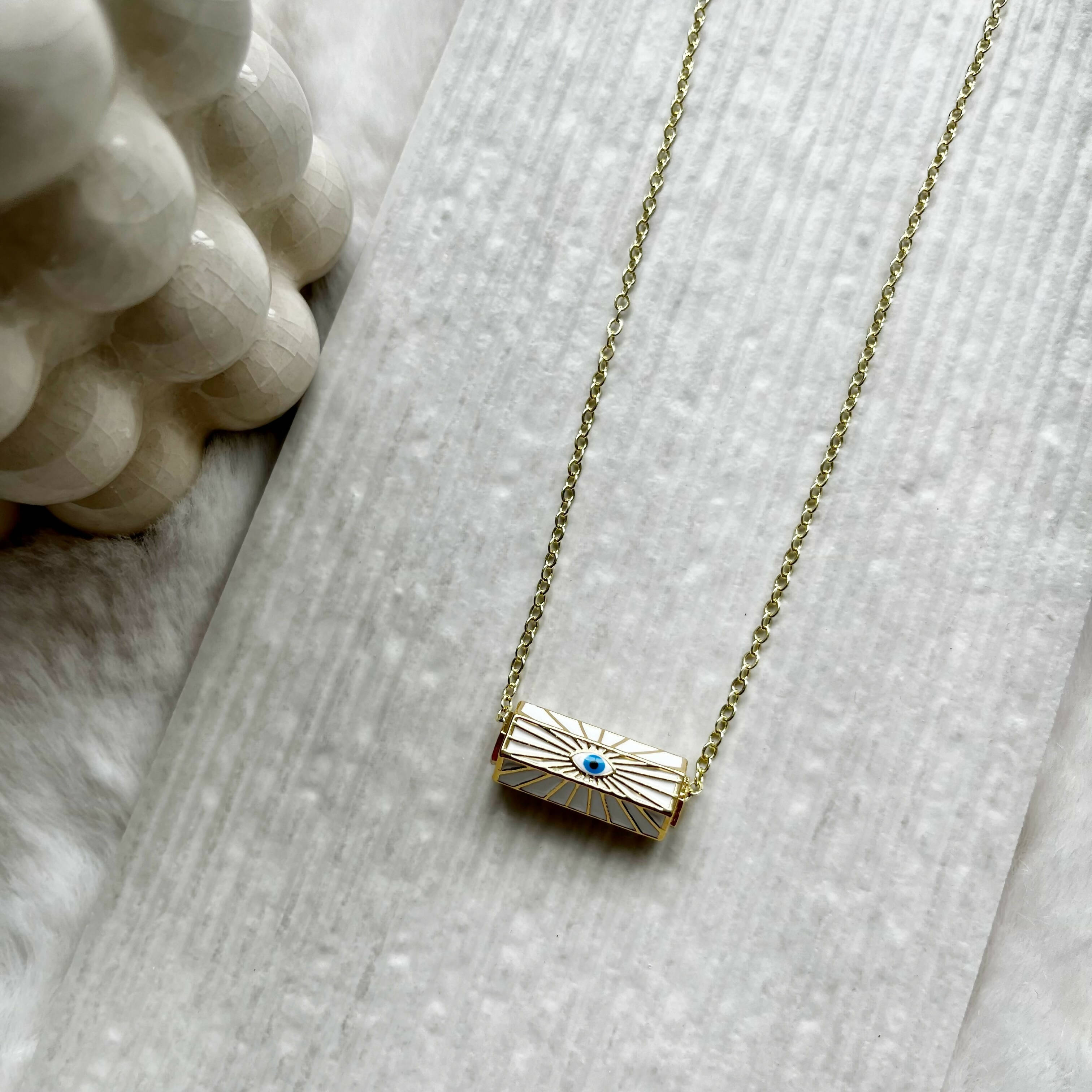 Evil Eye Barrel Necklace