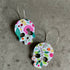 Flowery Skull Hoops