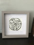Three Hares Framed Lino Cut Print