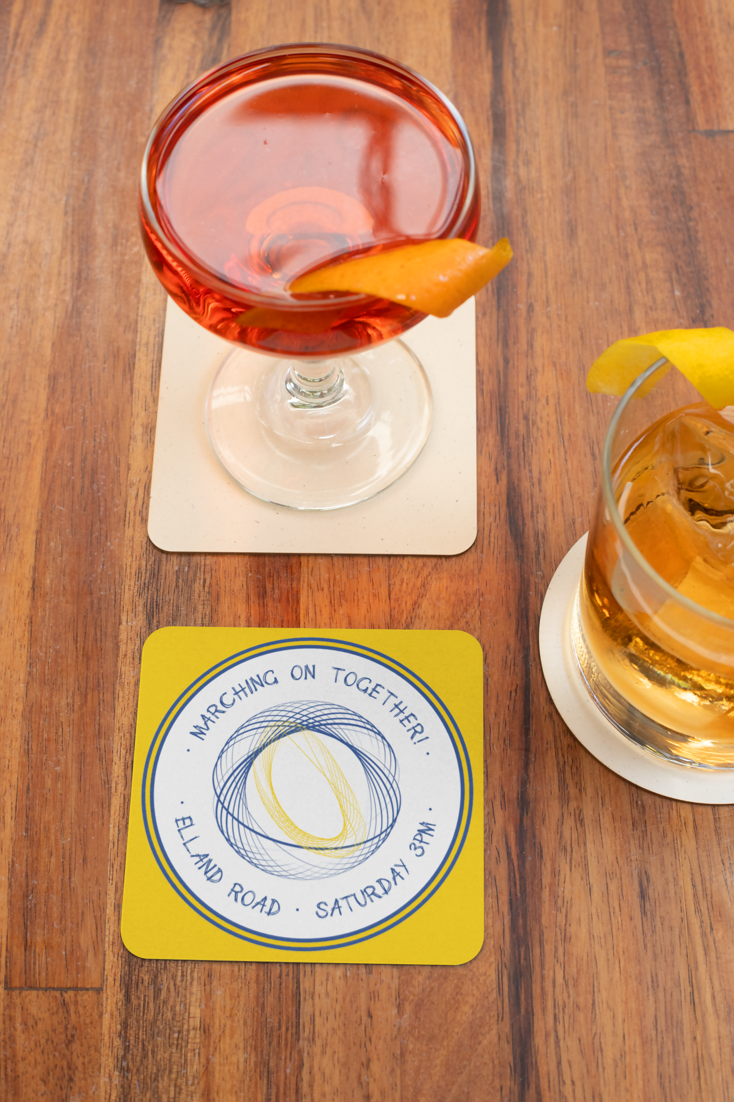 Leeds Utd Coaster WOOL Design