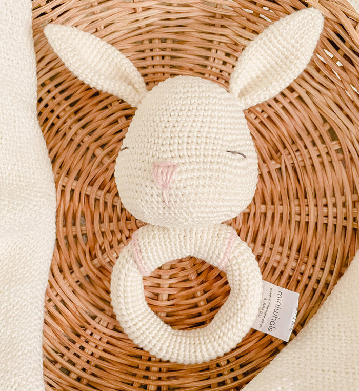 Crochet Bunny Rattle / UKCA-CE Certified