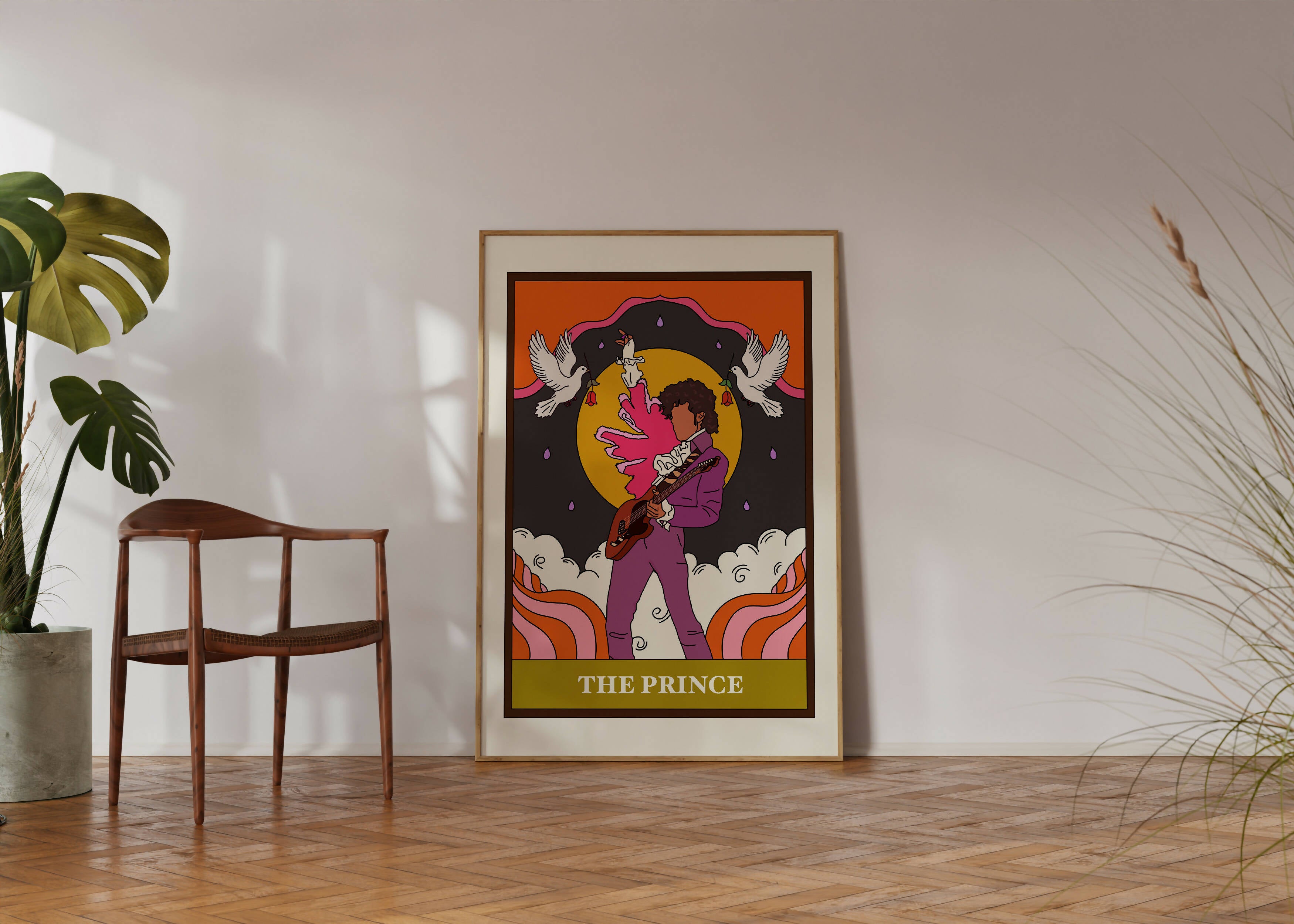 The Prince Tarot Print - Celestial Music Art | Art & Soul
