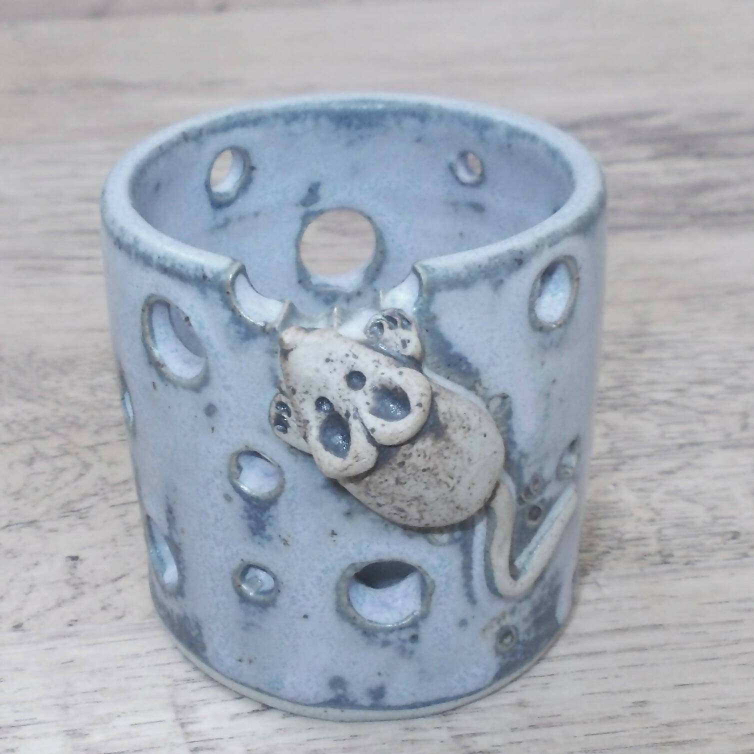 Handmade Mouse Tea Light Holder for Cozy Ambiance | Art & Soul