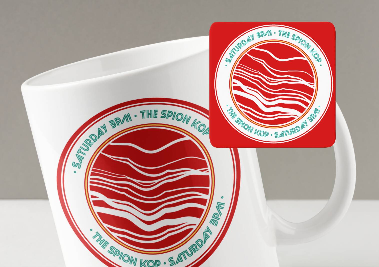 Liverpool Mug & Coaster Set BIRDS Design