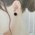 Crystal Embroidery Earrings (Mini circle)