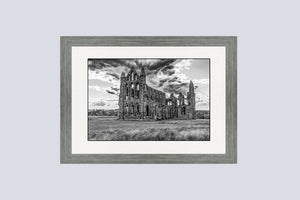 Whitby Abbey Black and White Photograph