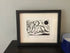Labrador Framed Lino Cut Print