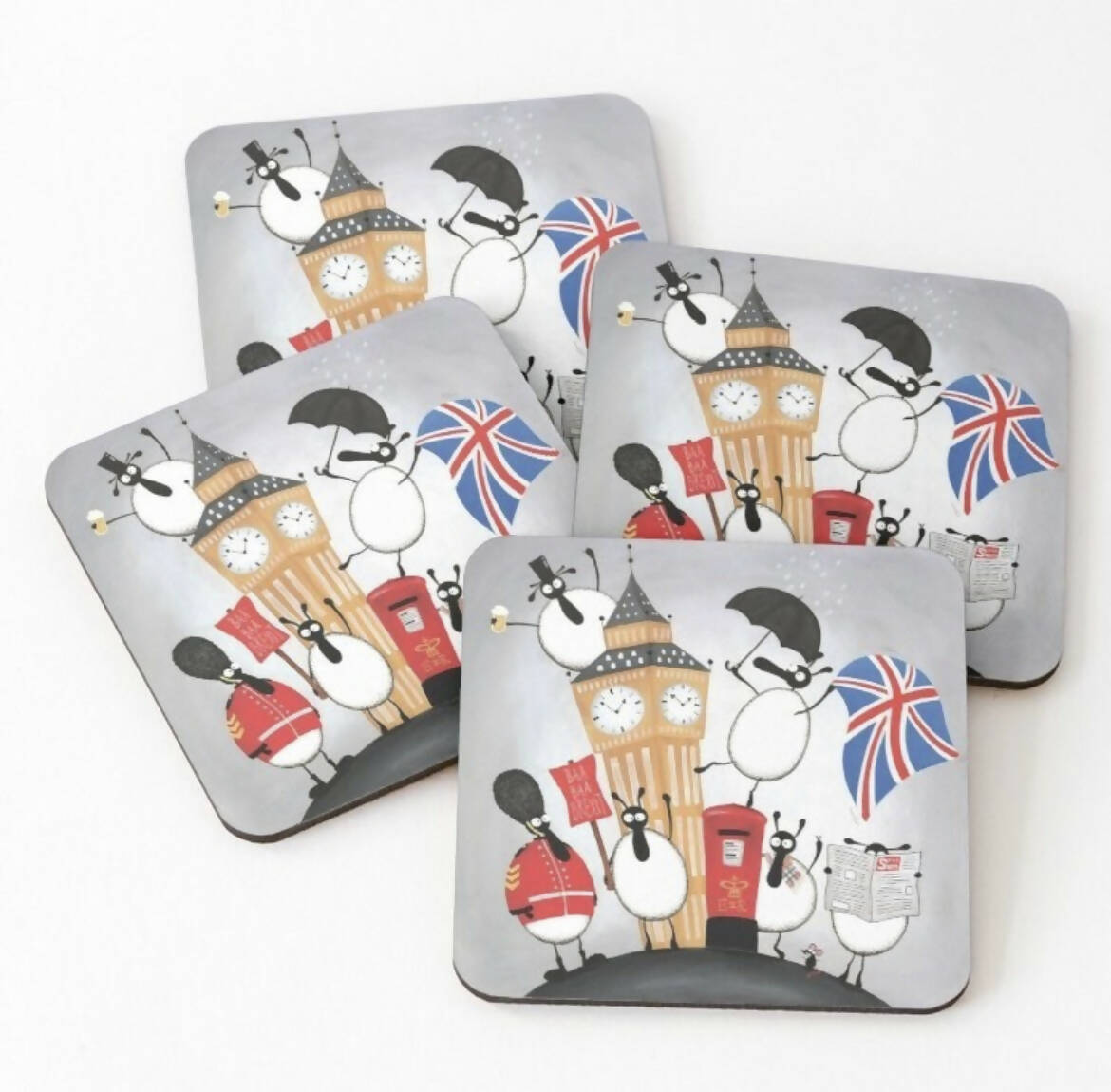 The Ewe.K Coaster | Quirky Sheep Art | Art & Soul