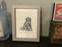 Cockapoo Framed Lino Cut Print