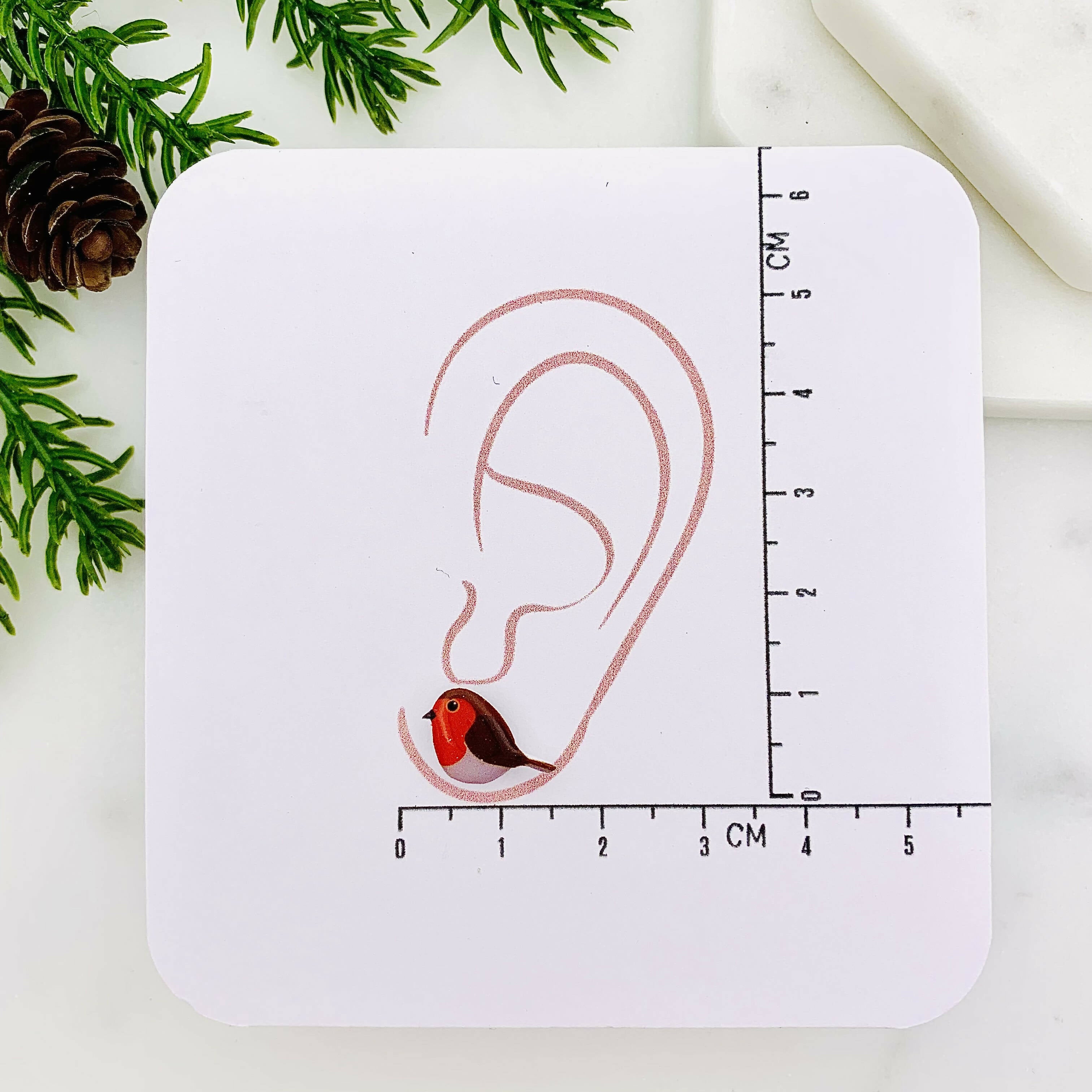 Cute Robin Stud Earrings for Bird Lovers | Art & Soul