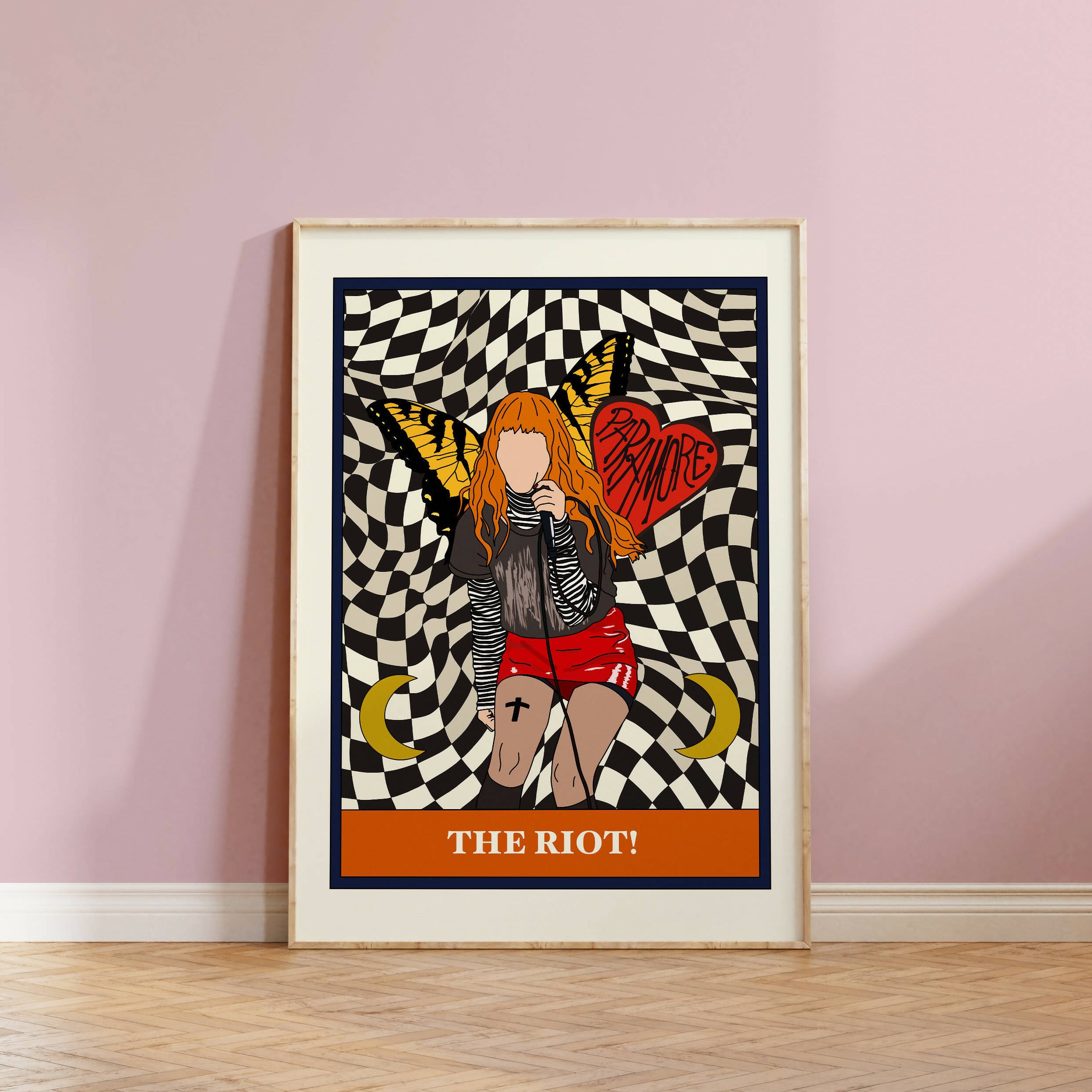 Tarot style print of popular music icon.