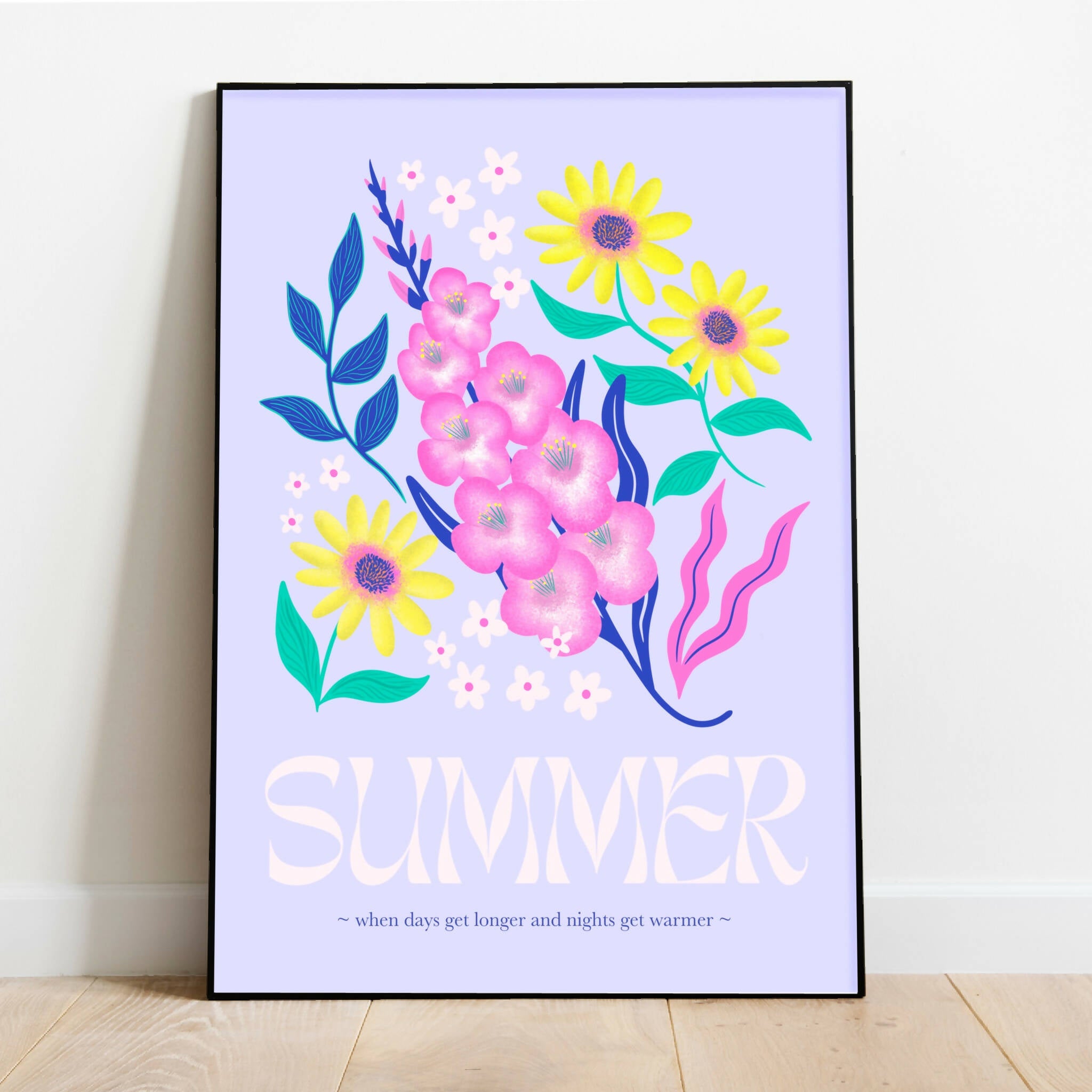 Vibrant Summer Art Print | Perfect for Home Decor | Art & Soul