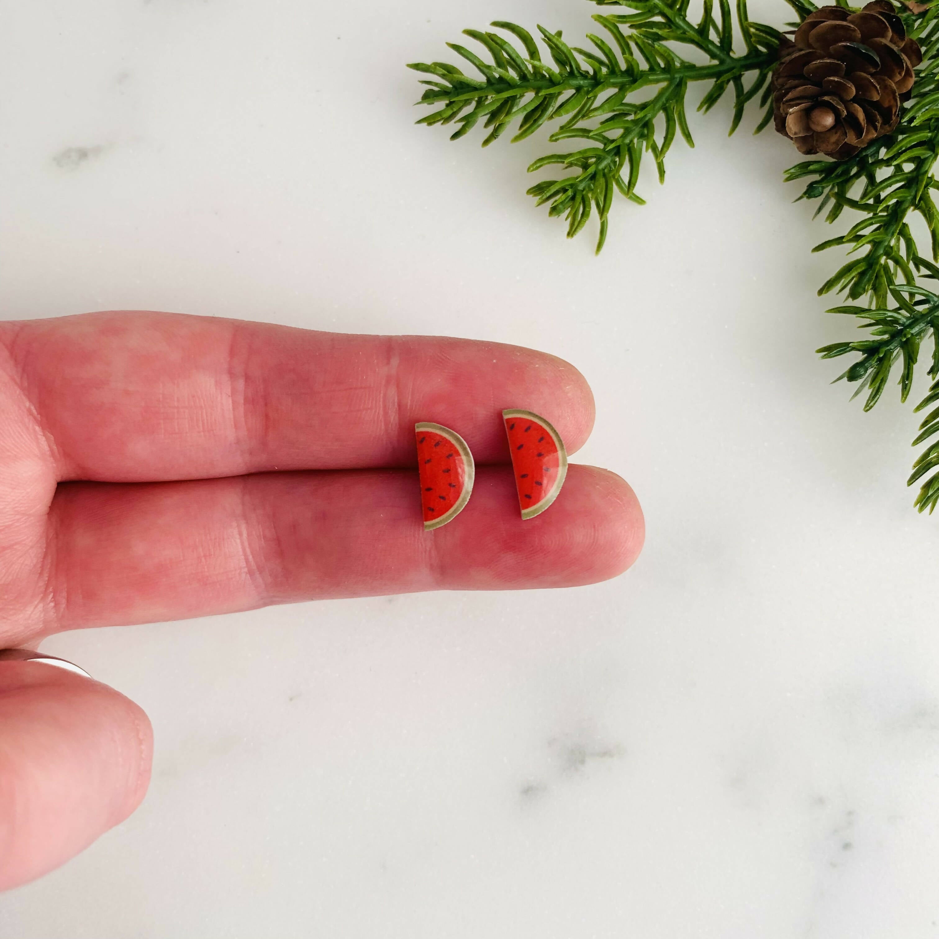 Watermelon Stud Earrings