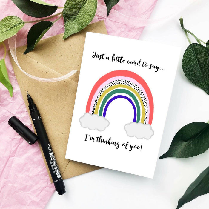 Thinking of you rainbow card