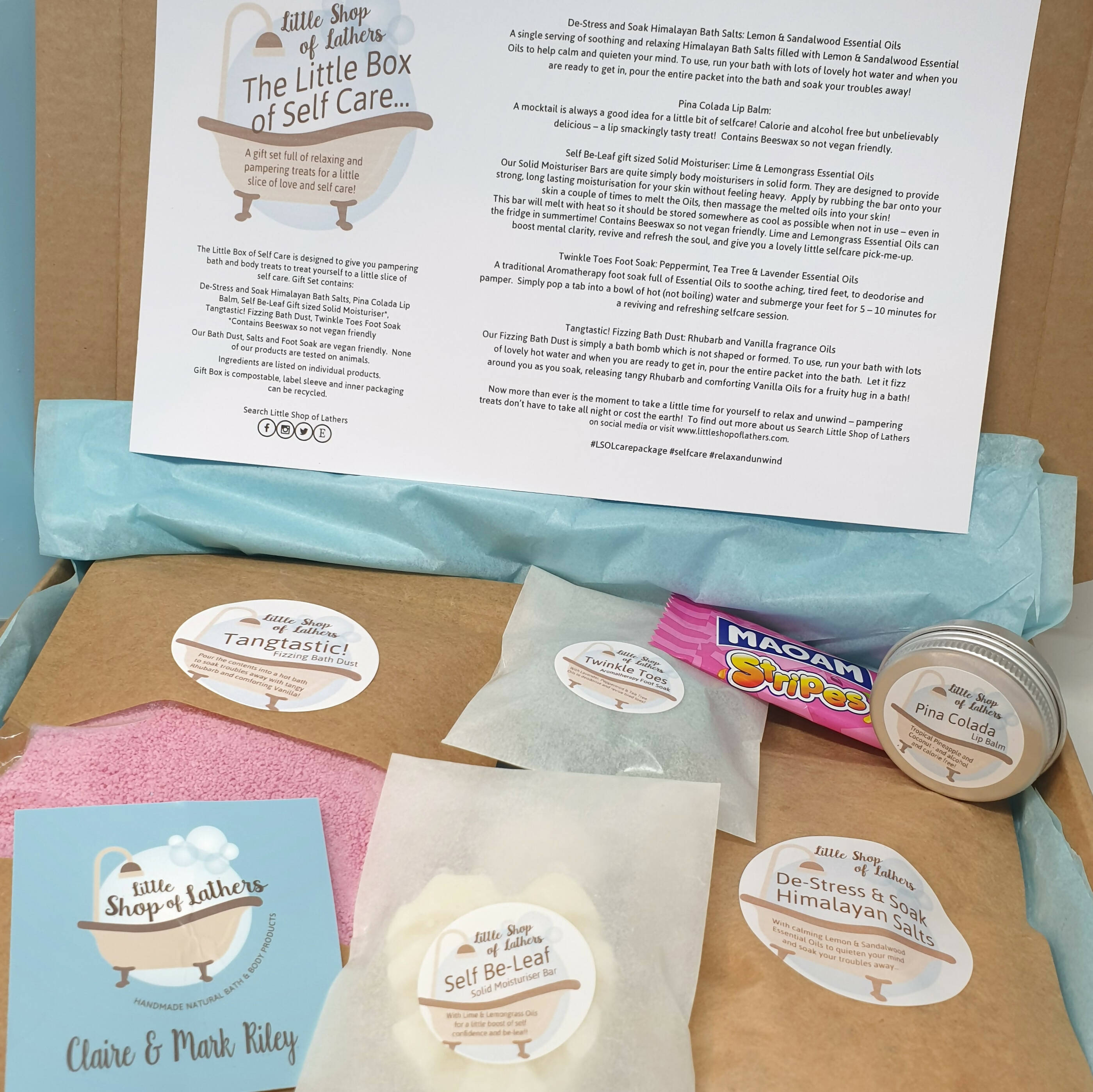 Self Care Gift Set with Natural Treats | Art & Soul
