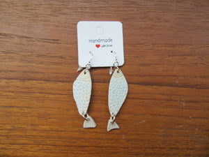 Ceramic fish earrings