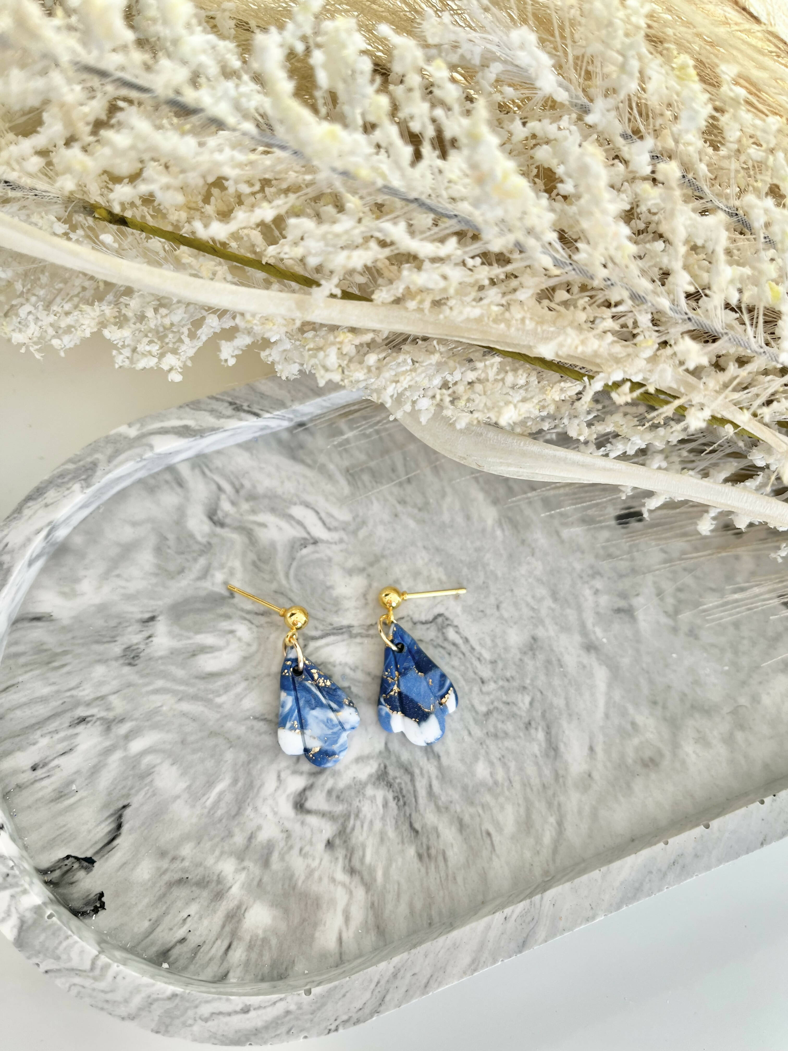 Midnight Sky No. 1 - Handmade Polymer Clay Earrings