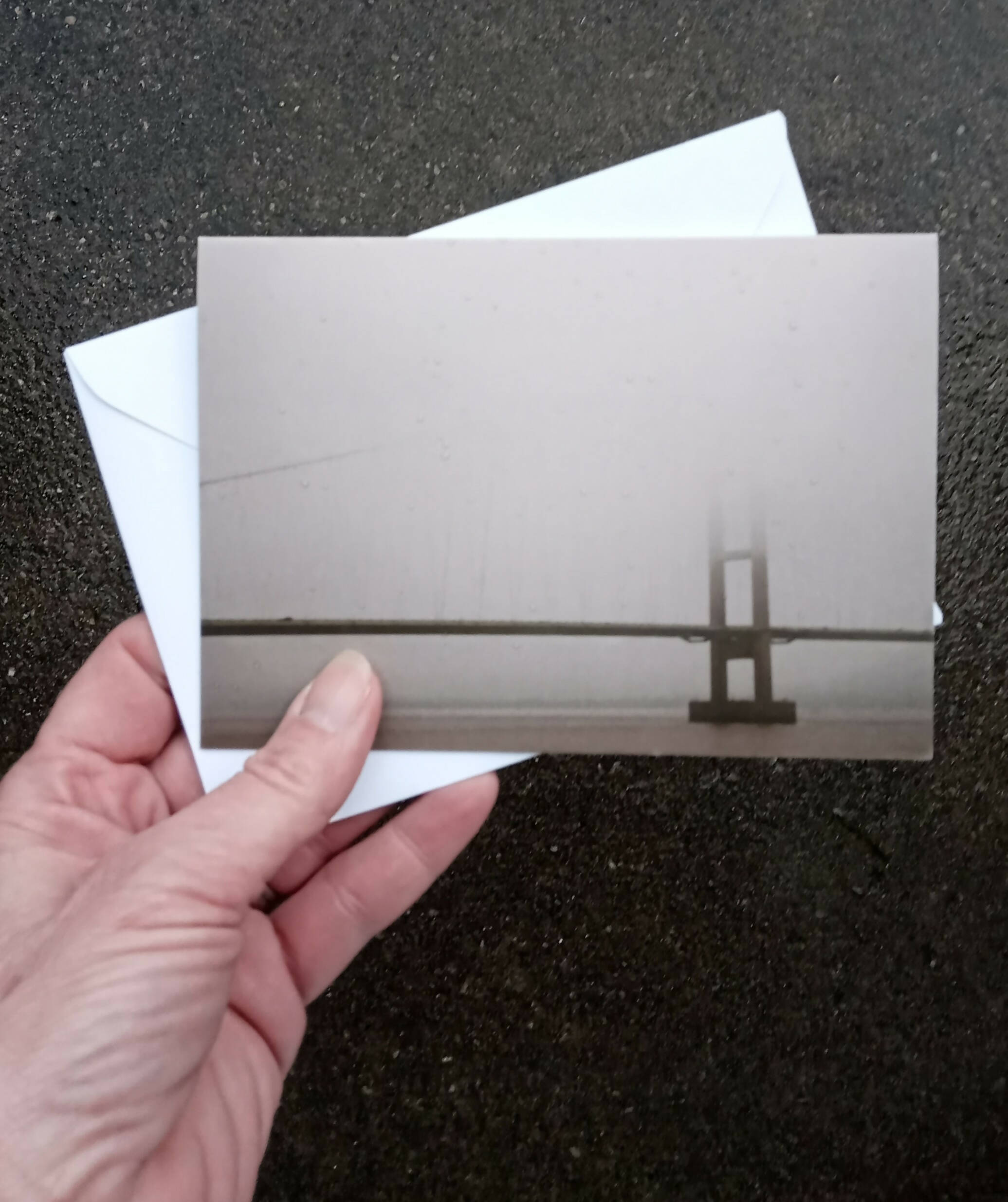 Humber Bridge Fog - Card