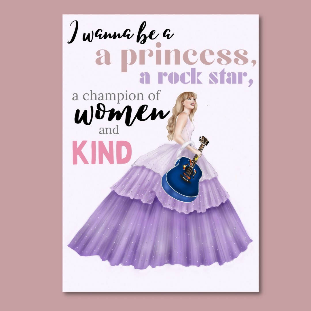 Taylor Speak Now Hand Drawn Illustration Prints