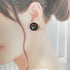 Crystal Embroidery Earrings (Round)